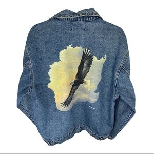Vintage First Choice James Hautman Flying Eagle Jean Jacket